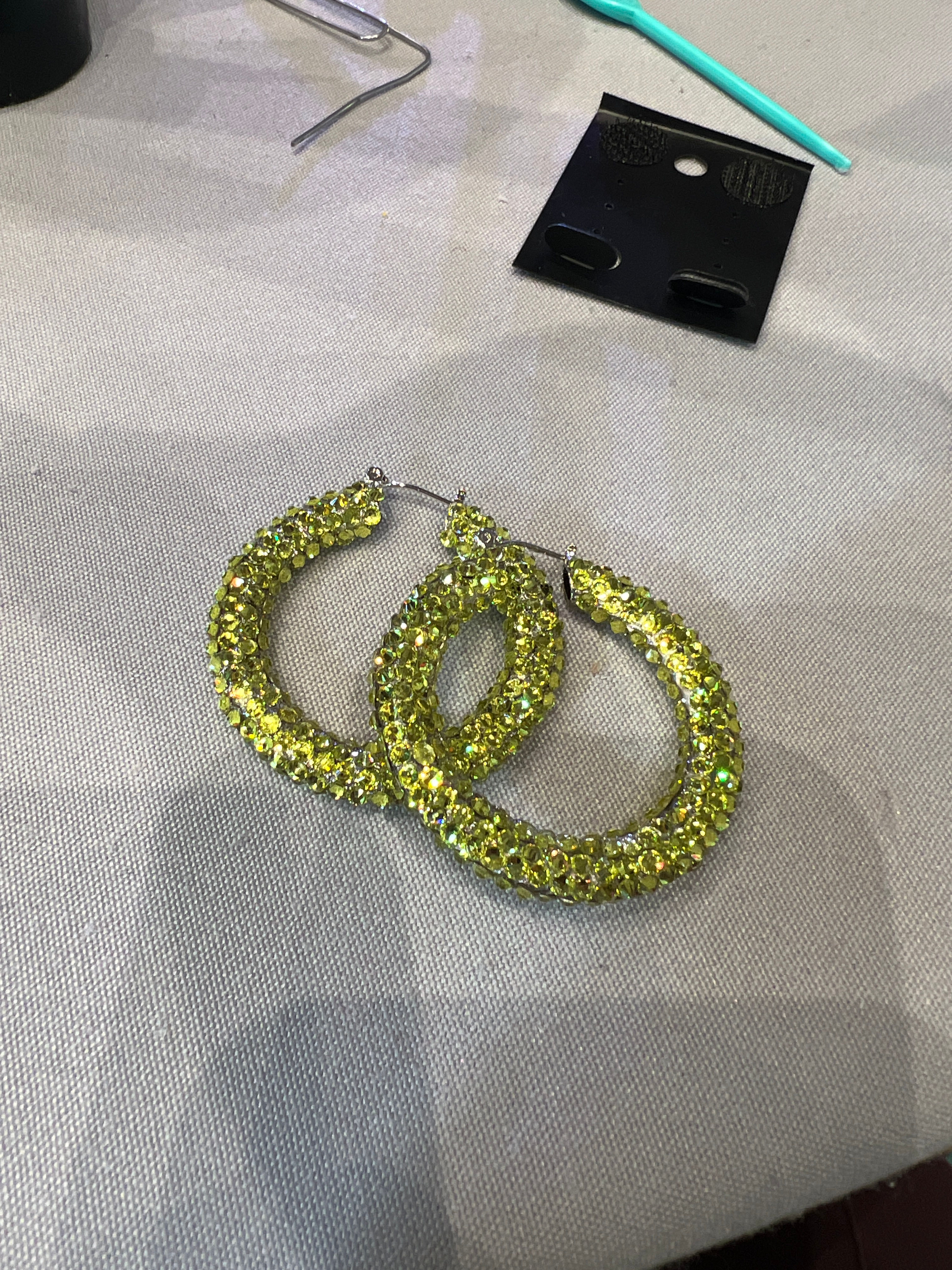 Crystal Donut Hoops