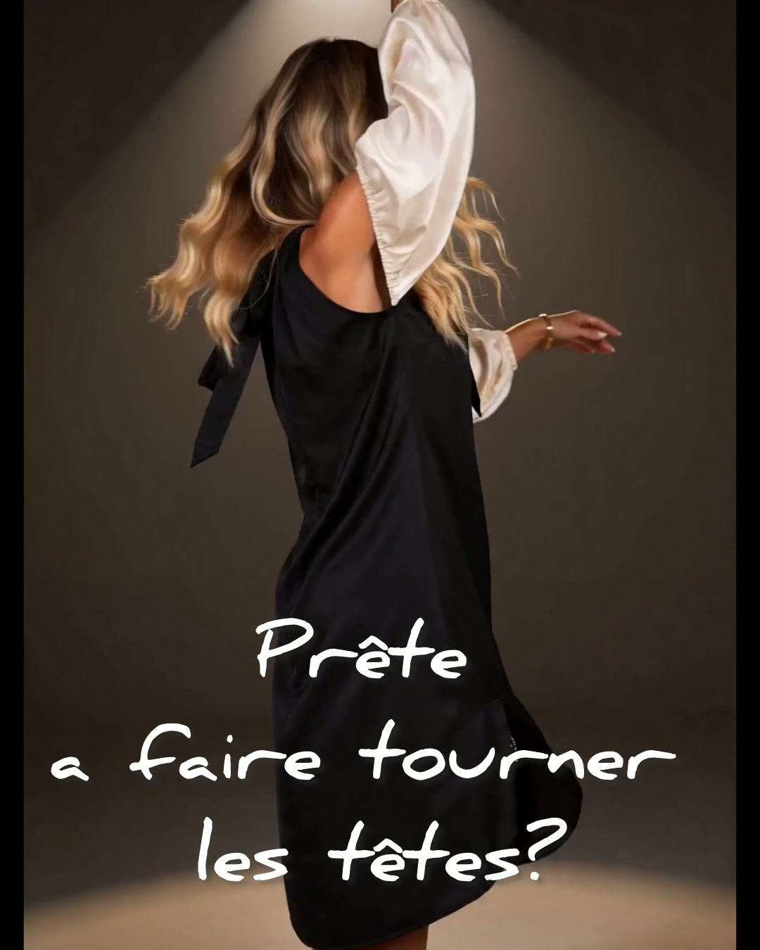 Robe SISSY en satin bicolore