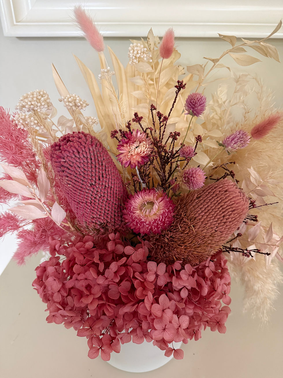Thumbnail: Medium hot pink native arrangement 