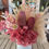 Thumbnail: Medium shades of dark pink with straw flowers 