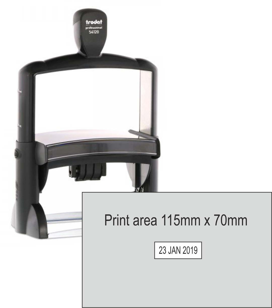 Trodat Professional Dater 54120 - 115mm x 70mm