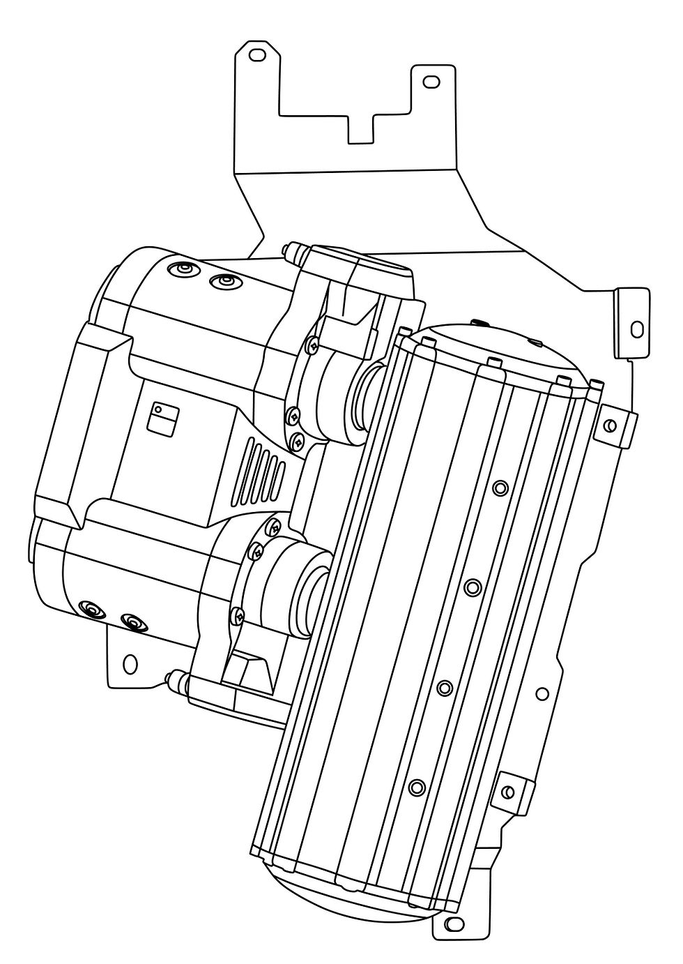 Thumbnail: JBA 300 series Single/Double/Tank Compressor Bracket (remove subwoofer)