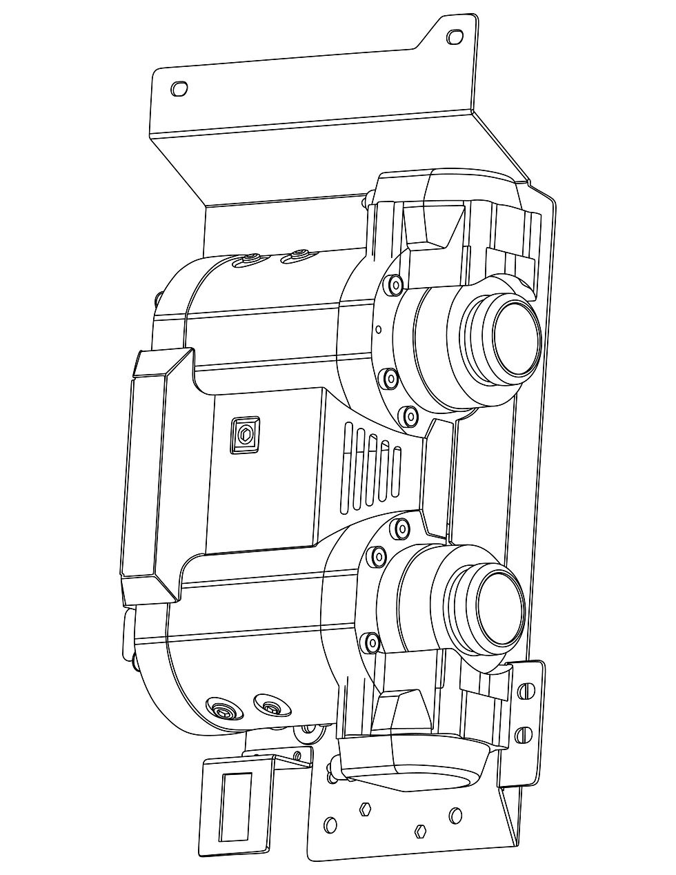 Thumbnail: JBA 200 series Double Compressor Bracket