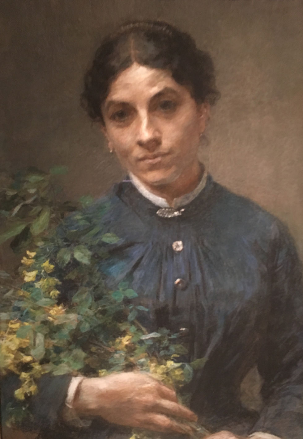 Art Critique of "Contemplating Character" Exhibition and “Portrait of the Artist’s Wife" - Lhermitte