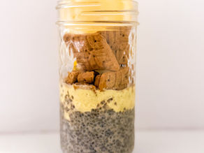 Lemon Chia Seed Pudding (makes 2 individual small jars)