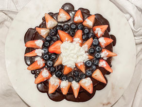 Rich Double Dark Chocolate Brownie Berry Cake (GF, DF, & Refined Sugar-Free)