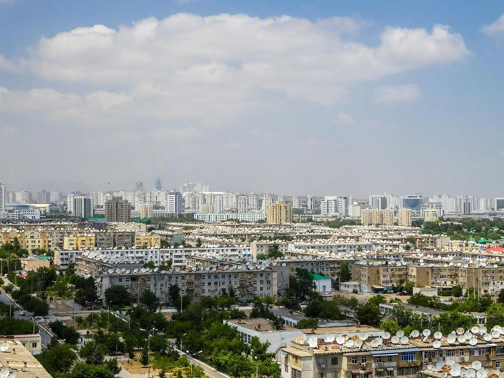 De marmeren titanen van Turkmenistan