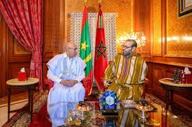 The Moroccan King Mohammed VI meets with the Mauritanian President