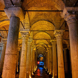 “Faith is seeing light with your heart when all your eyes sees is darkness.” Basilica Cistern, Istanbul