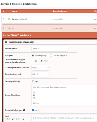 Screenshot der Zeta-Plattform