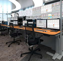 Constructievloer in een controlekamer, biedt optimaal kabelbeheer en stabiliteit voor kritische apparatuur en monitoringsystemen.