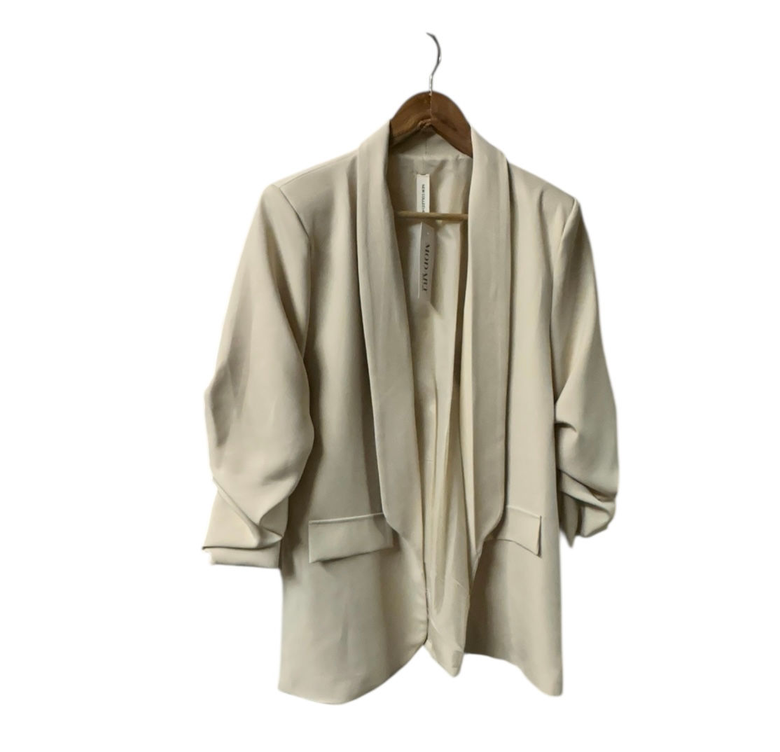 Latte Ruched Blazer