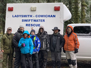Ken and Laura Welte with the Ladysmith Search and Rescue