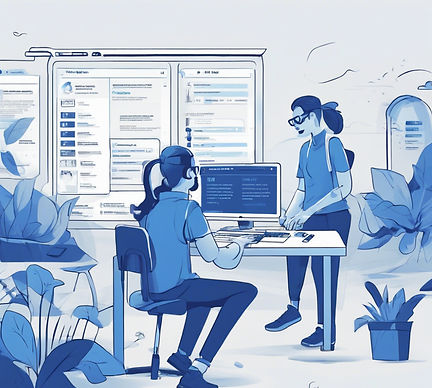 Blue shades about us page for a edtech comapny.jpg