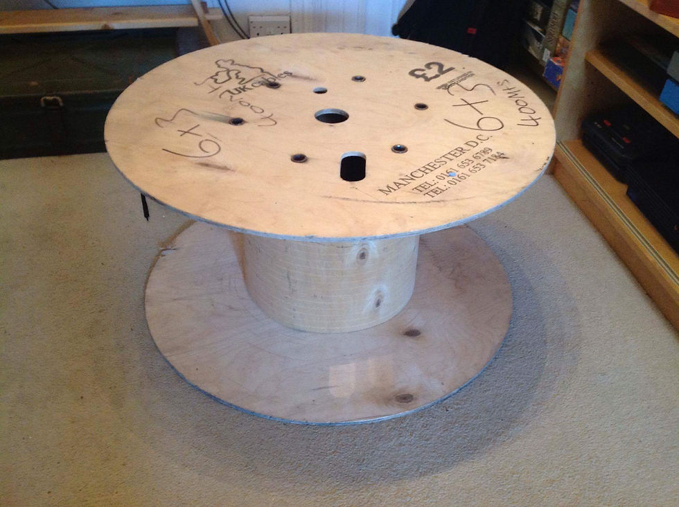 Cable drum coffee table (WIP)