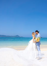 奄美の海で結婚式前撮り
