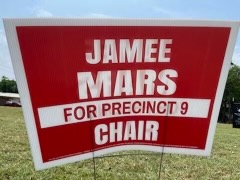 Precinct Chair Signage Paid for by Cole Hefner Campaign
