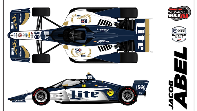 MILLER LITE Returns to celebrate the brand’s 50th Anniversary with Jacob Abel at Milwaukee Mile