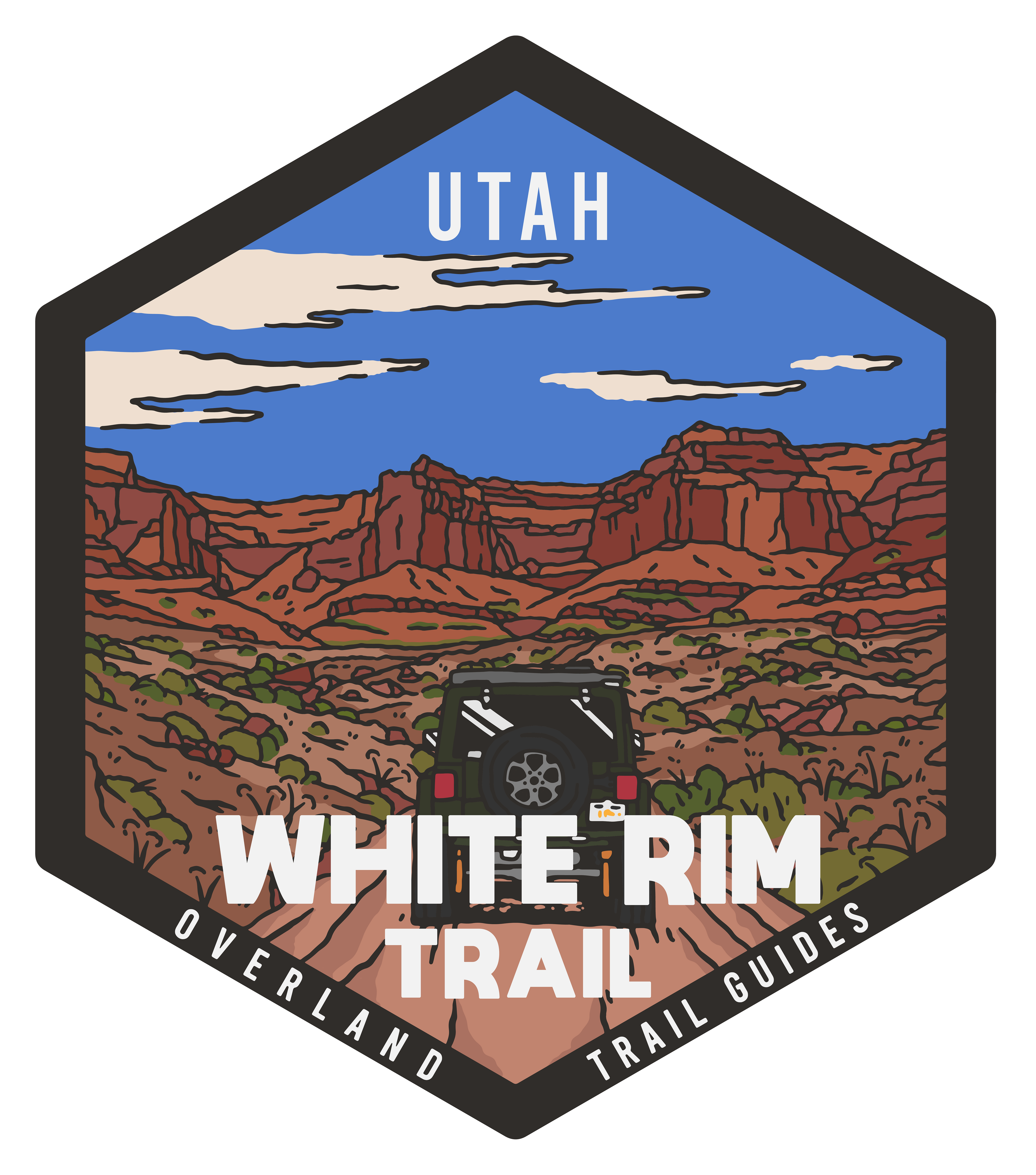 White Rim Adv Badge