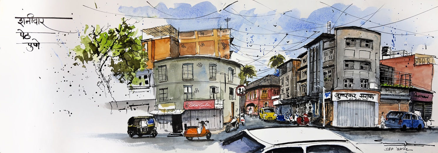 Shanivar Peth - Signed Art Print