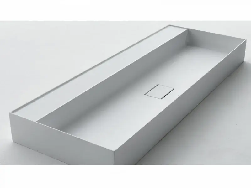 Thumbnail: Falper Quattro.Zero Countertop/Wall mounted Basin W60-120 x H12 x D45 cm