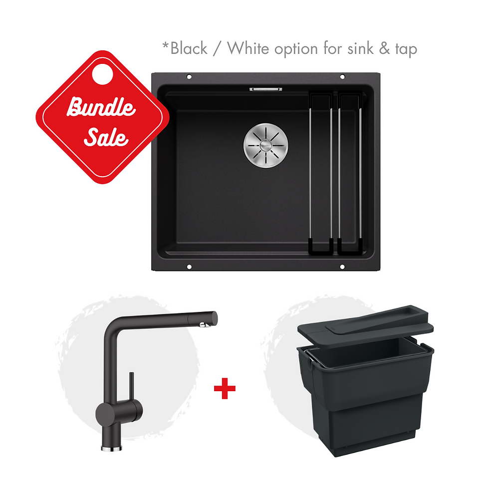 Special Bundle - Blanco ETAGON 500-U Sink 530x460 mm