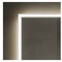 Thumbnail: INDA Pirano + Wall-mounted Mirror w/ Lighting Rectangular