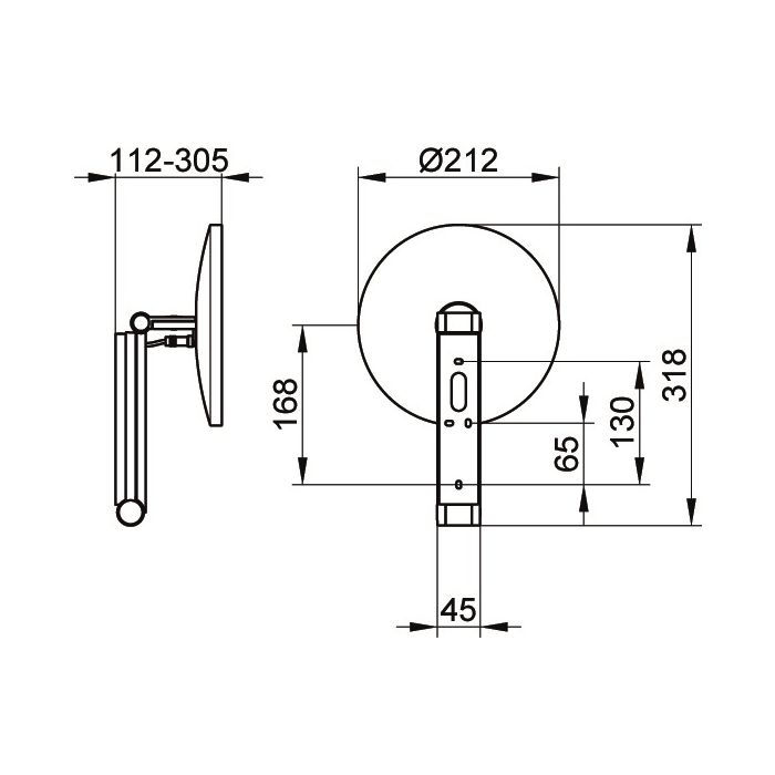 Thumbnail: Keuco Cosmetic Mirror iLook Wall-mounted Mirror w/ Light
