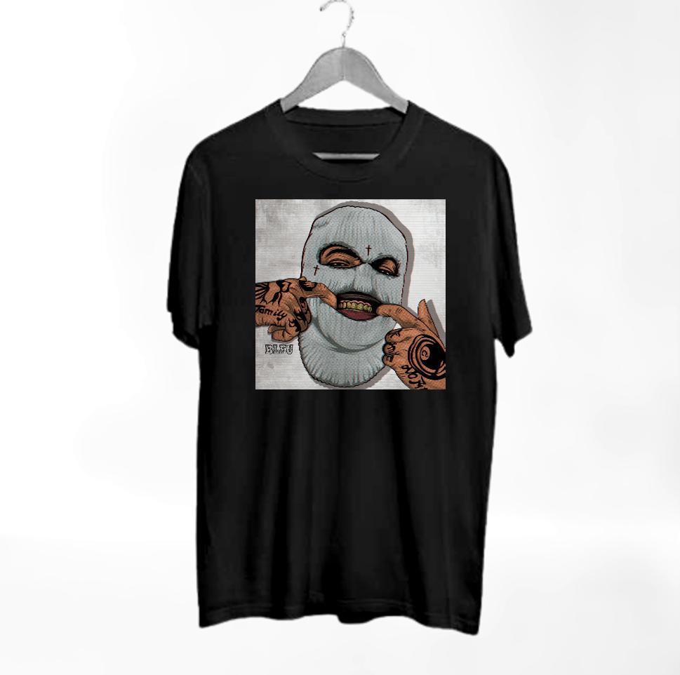 Typography black Tshirt.