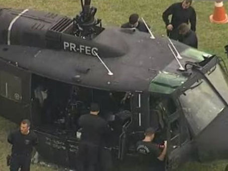 Piloto de helicóptero da PolÃcia Civil é baleado na cabeça durante operação no Rio de Janeiro.