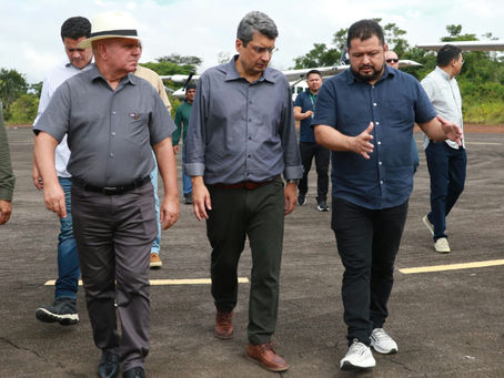 Prefeito Toco Santana e Vice Toinho Cidade Recebem Representantes do DNIT para Vistoria no Porto de Borba.