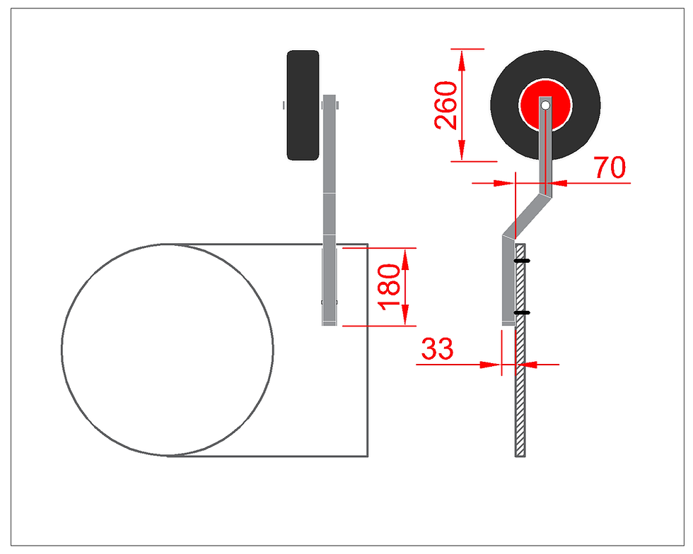 Thumbnail: foldable stainless steel boat transporting wheels measurements