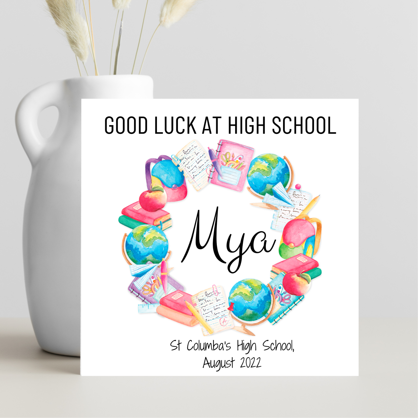 First Day Of Highschool Card 1