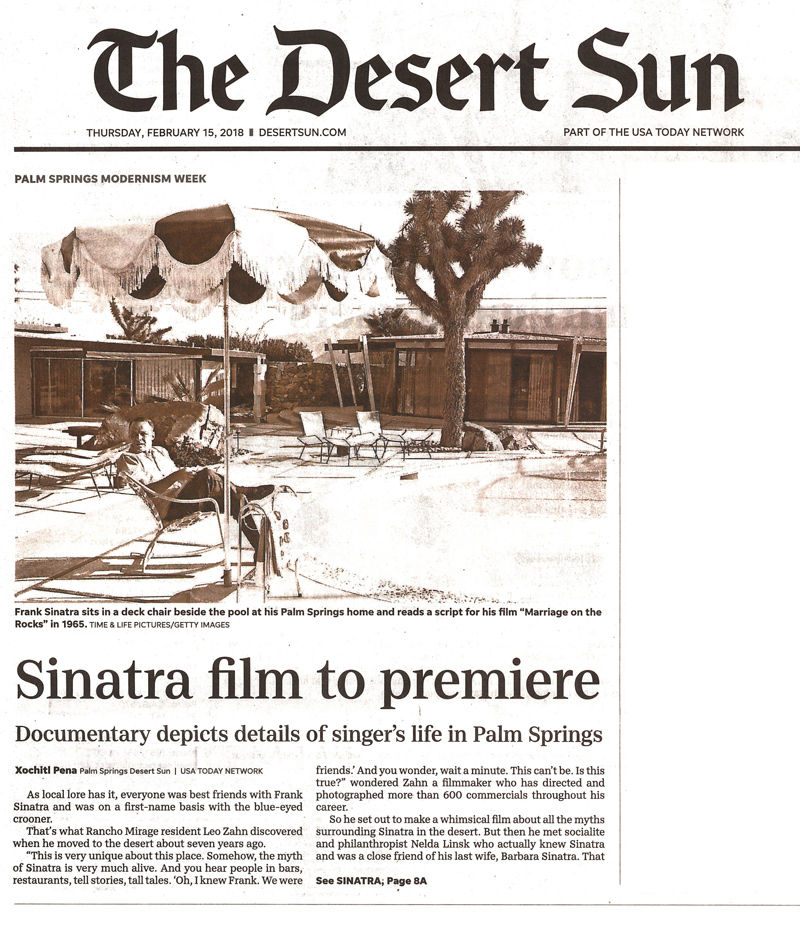 Desert Sun Story About Sinatra In Palm Springs Desert sun story about sinatra in palm springs