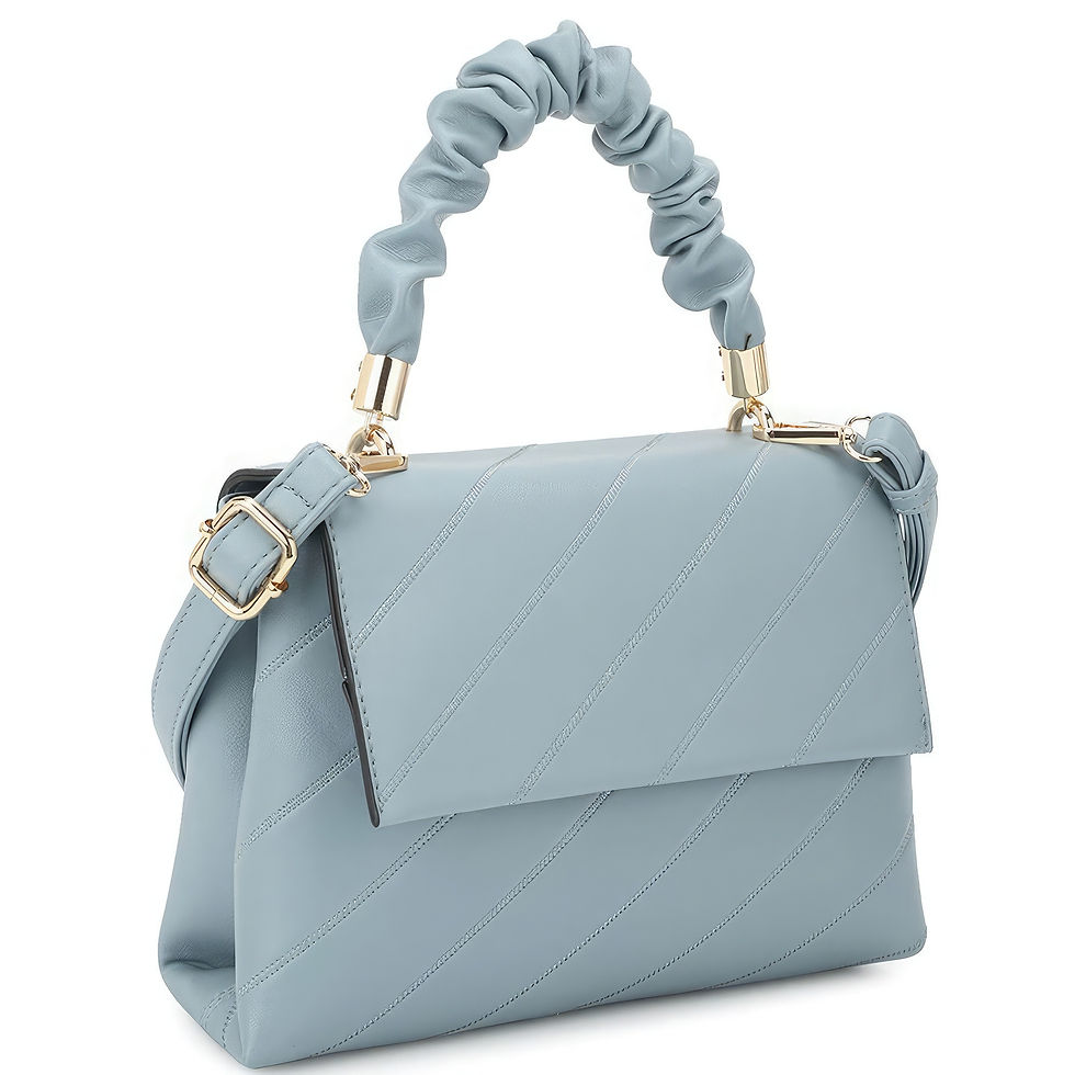 Thumbnail: Fashion Smooth Pattern Wrinkle Handle Crossbody Bag