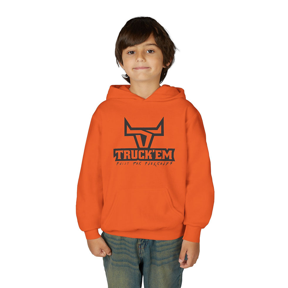 Thumbnail: Truck'Em Youth Hoodie - Cool Casual Wear for Kids
