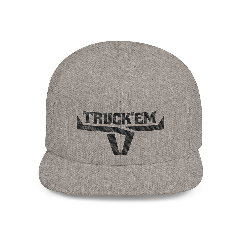 Thumbnail: Truck 'Em Flat Bill Snapback Hat