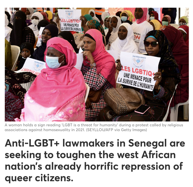 Senegal Lawmaker’s Holiday Gift to Gays is one of Persecution