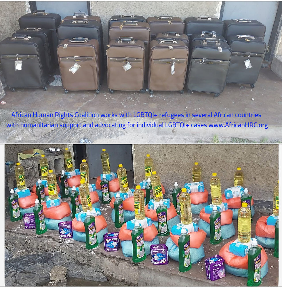 From food aid to resettlement, see how LGBTQI+ refugees are moving toward safety and new lives. Support the African Human Rights Coalition’s Travel with Dignity program.