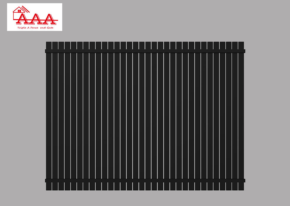 Thumbnail: 65x16mm Aluminum Vertical Picket/Slats Fence 2400 x 1800mm