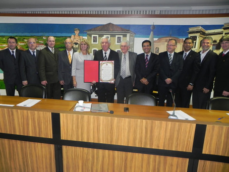 Lembranças - Pastor presidente recebe Título de Cidadão Honorário de Curitiba