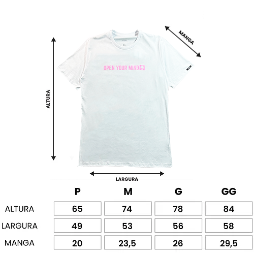Miniatura: Camiseta Open Your Mind Branca