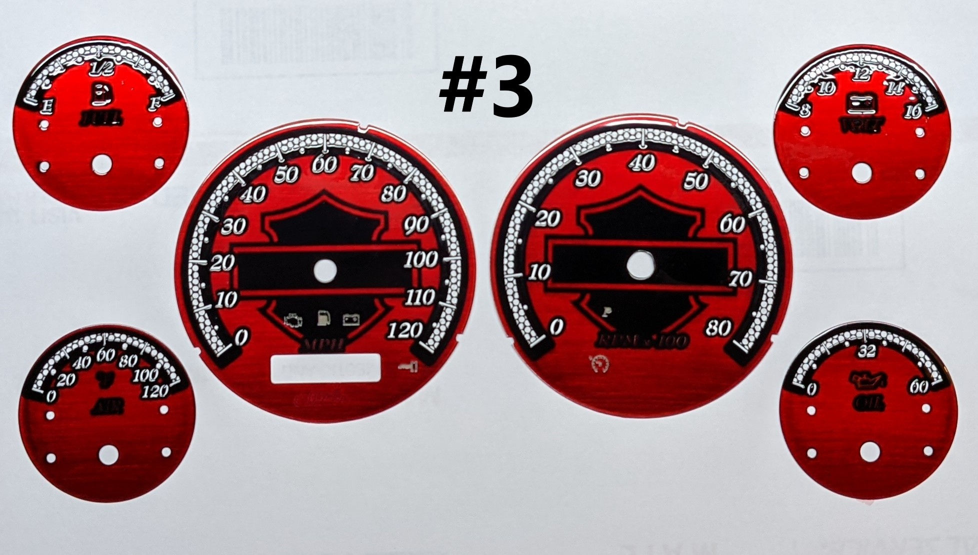 2004-2006 HARLEY TOURING CUSTOM FACEPLATES WITH L.E.D. MOD