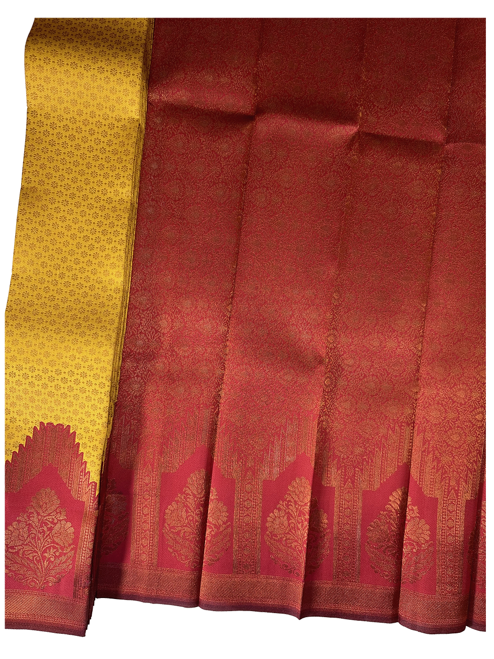 Thumbnail: Semi Silk Saree with designer kanchi border (greater width)