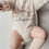 Thumbnail: Long Ribbed Beige Socks