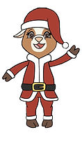 Dream mascot christmas santa suit