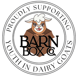 barn box logo supporting youth in dairy goats