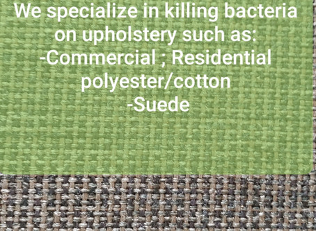 Corona Virus treatment for upholstery
