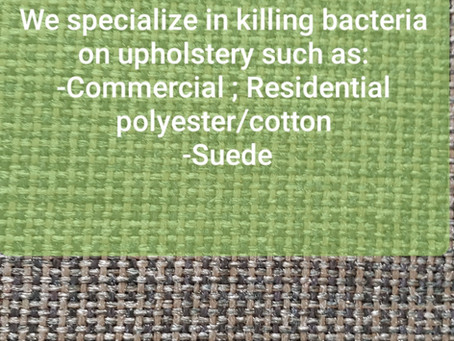Corona Virus treatment for upholstery