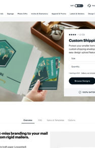 Shipping Envelopes Product Page